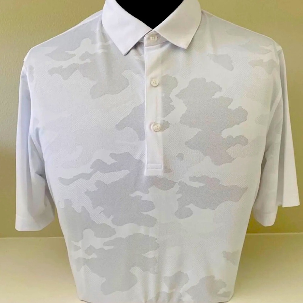 Coby Stevens White Camo Polo